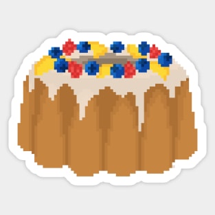 Berry bundt cake Sticker